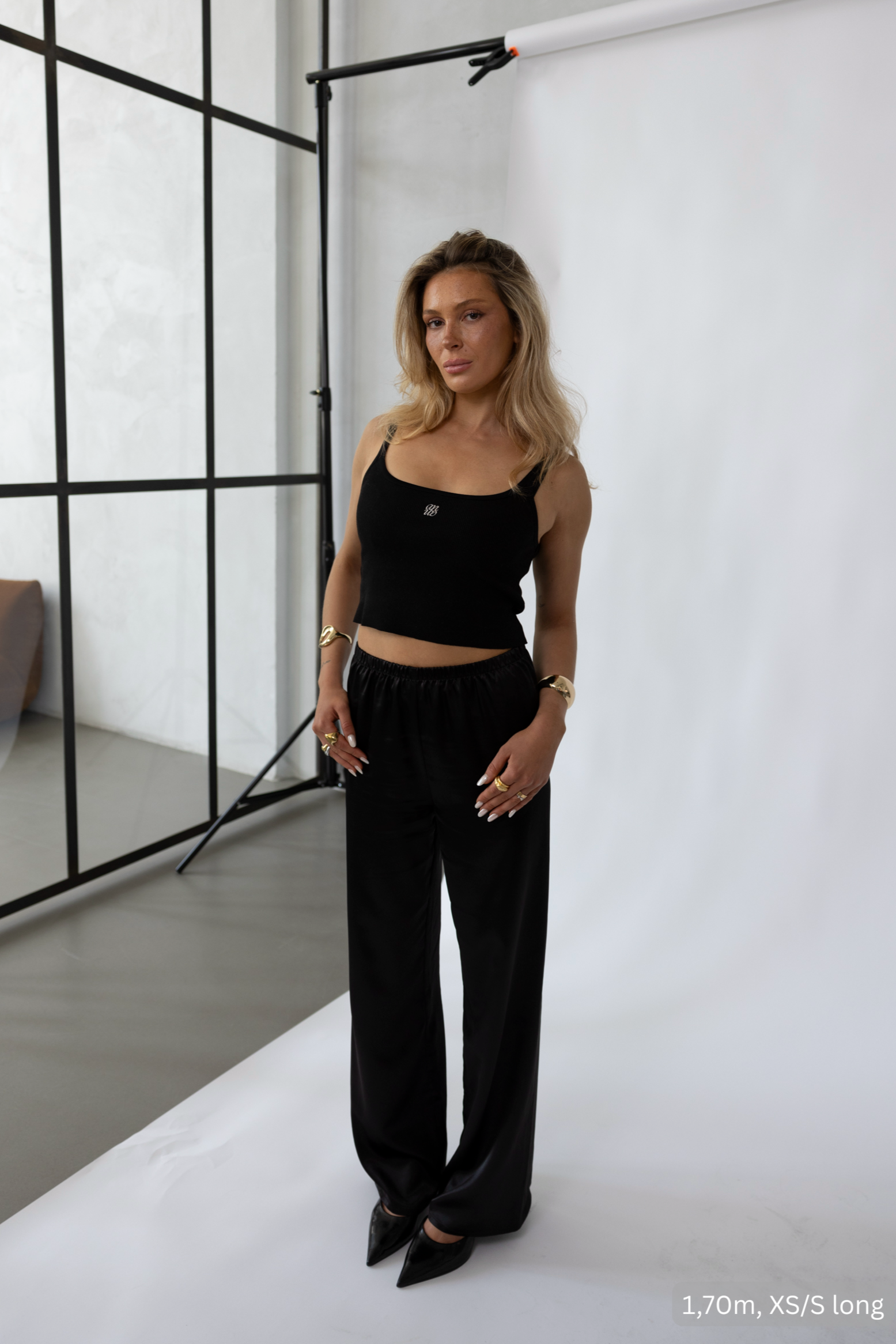 Satin Pants Ema black